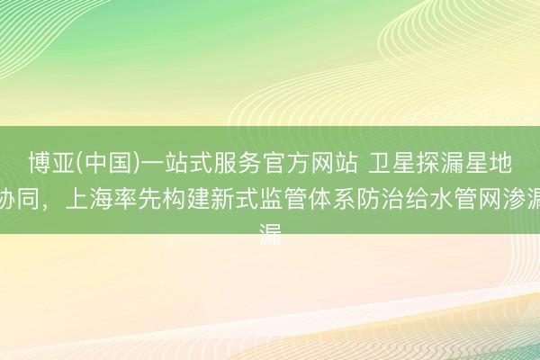 博亚(中国)一站式服务官方网站 卫星探漏星地协同，上海率先构建新式监管体系防治给水管网渗漏