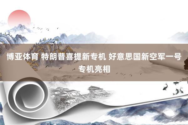 博亚体育 特朗普喜提新专机 好意思国新空军一号专机亮相
